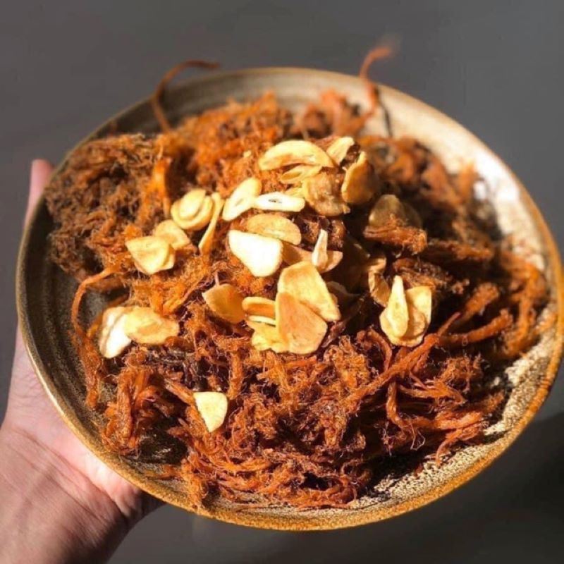 Khô Heo Khô Lợn Cháy Tỏi 200Gram  - Chim Sẻ Food