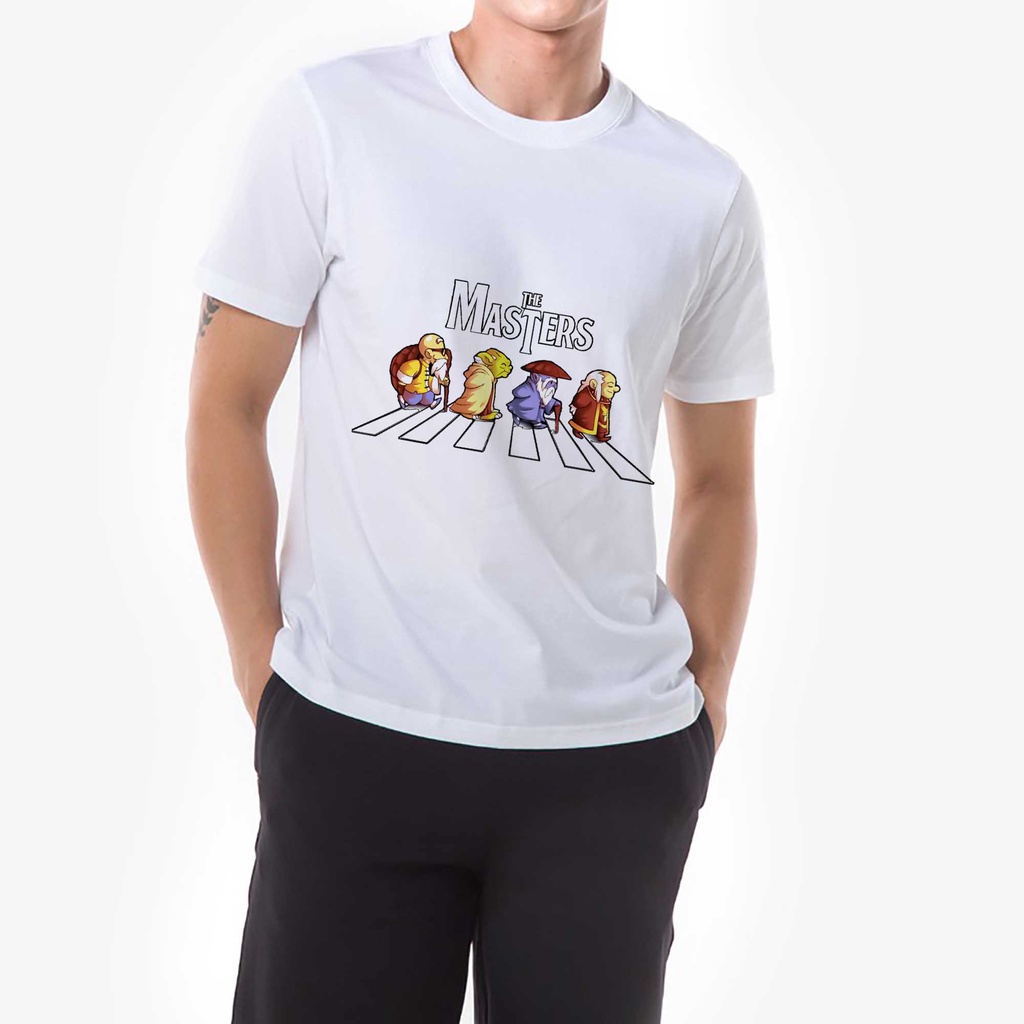 Áo thun trắng nam nữ in hình The Master tay ngắn form rộng Unisex