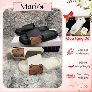 Dép bánh mì gấu cao su dễ thương ⚡ GIÁ SỐC ⚡ Dép quai ngang nữ cute chất liệu cao su phong cách Ulzzang mẫu hotrend 2022
