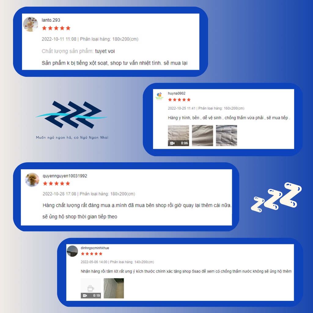 Tấm lót Cotton chống thấm 100% có thun ràng - Bảo vệ nệm tuyêt đối - Đủ kích thước