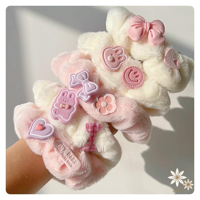 Dây Cột Tóc Lông Nhung Dễ Thương Xinh Xắn Dành Cho Nữ