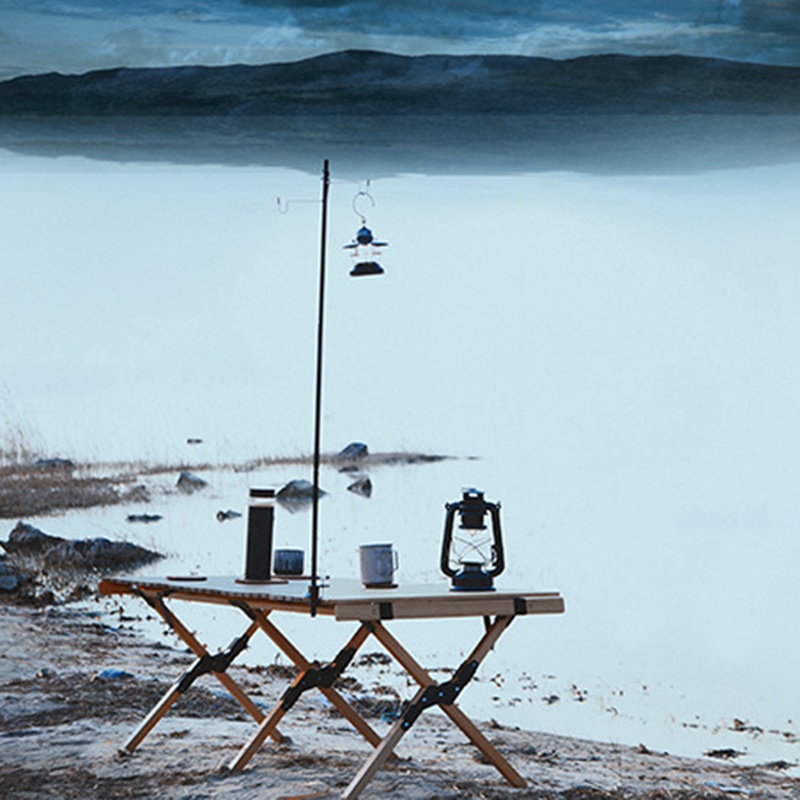 1 Bộ Giá Đỡ Cần Câu Cá Đa Năng Bằng Hợp Kim Nhôm Màu Đen Có Thể Gập Lại