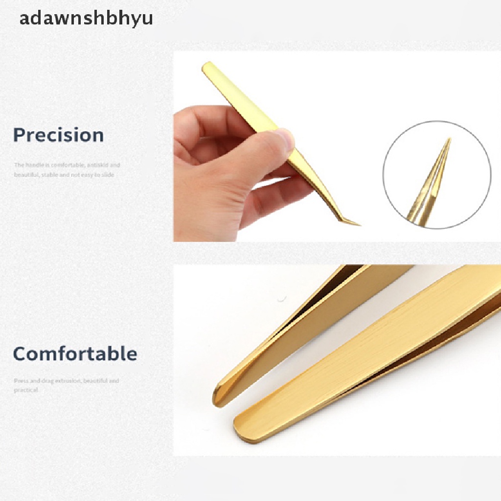 Nhíp Nhổ Lông Mi / Lông Mày Bằng Thép Không Gỉ Chống Tĩnh Điện