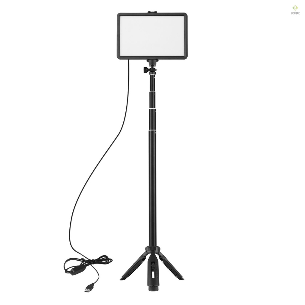 Đèn LED USB 1 * Đèn LED 3200K-5600K + 1 Chân Tripod Có Thể Mở Rộng Hỗ Trợ Quay Video