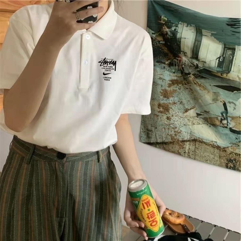 Áo Thun polo Tay Ngắn In logo NK Thời Trang Mùa Hè Đơn Giản Cho Nam Và Nữ