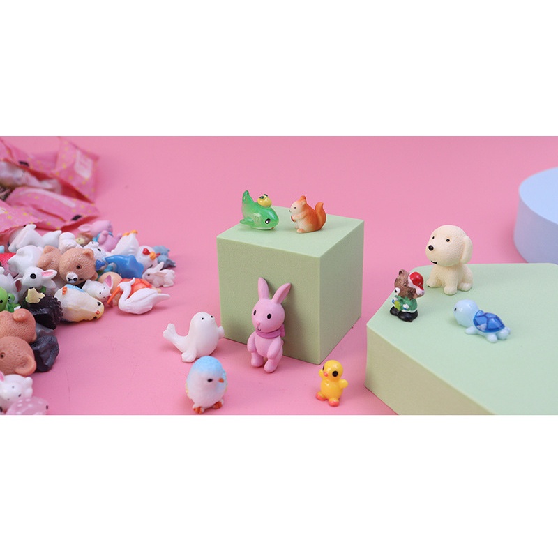 1 Bộ Đồ Chơi Mô Hình Động Vật Mini Dễ Thương Bất Ngờ Dành Cho Trẻ Em