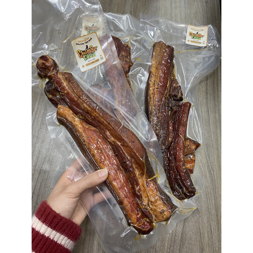 Ba Chỉ Hun Khói  Ba Chỉ Gác Bếp Gói 500g - Chim Sẻ Food