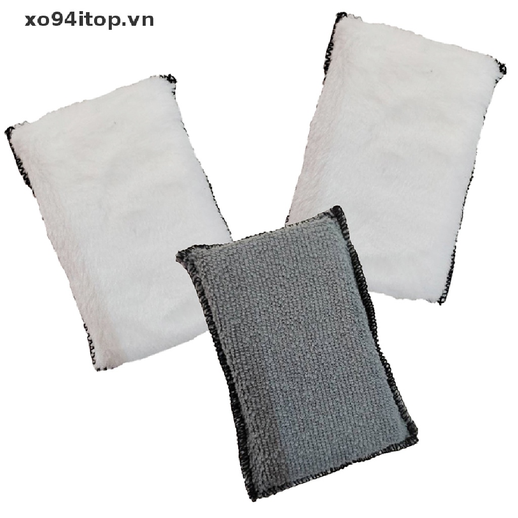 Set 1 / 3 Miếng Bọt Biển Hai Mặt Dùng Để Lau Chùi Vệ Sinh Ô Tô Đa Năng Tiện Dụng