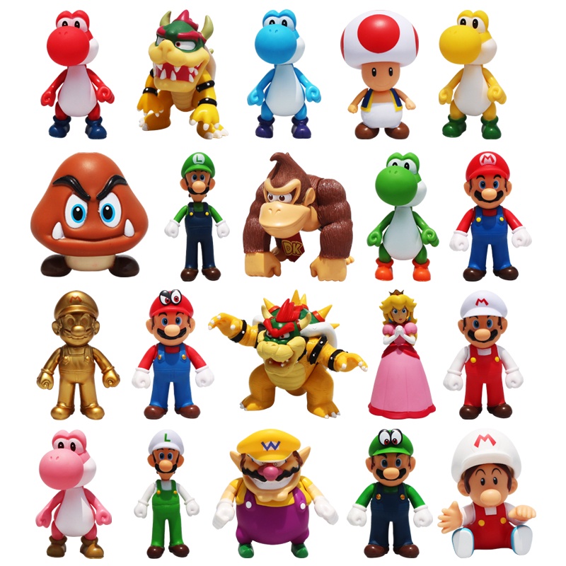 Mô Hình Nhân Vật Super Mario 38 Trang Trí Bàn Làm Việc