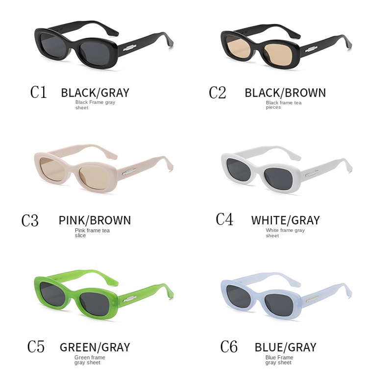 Kính Mát Gọng Vuông Nhỏ Phong Cách Hàn Quốc Thời Trang Cho Nam Nữ