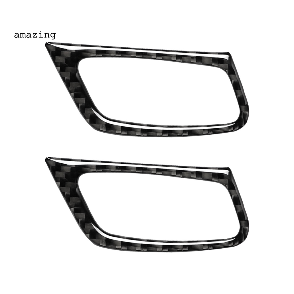 Sticker Sợi Carbon Dán Bảo Vệ Lỗ Khóa Trái / Phải Cho Xe Hơi BMW E70 E71 X5 X6 2009-2013