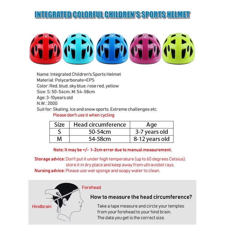 Mũ Bảo Hiểm Siêu Nhẹ 14 Lỗ Thông Hơi An Toàn Cho Bé