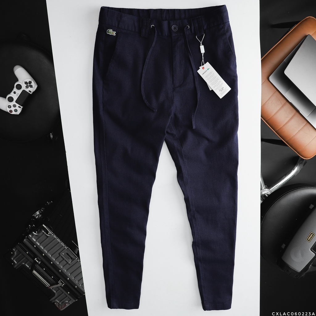 Quần dài thời trang nam chất liệu linen cao cấp, form slim fit tôn dáng 60223A
