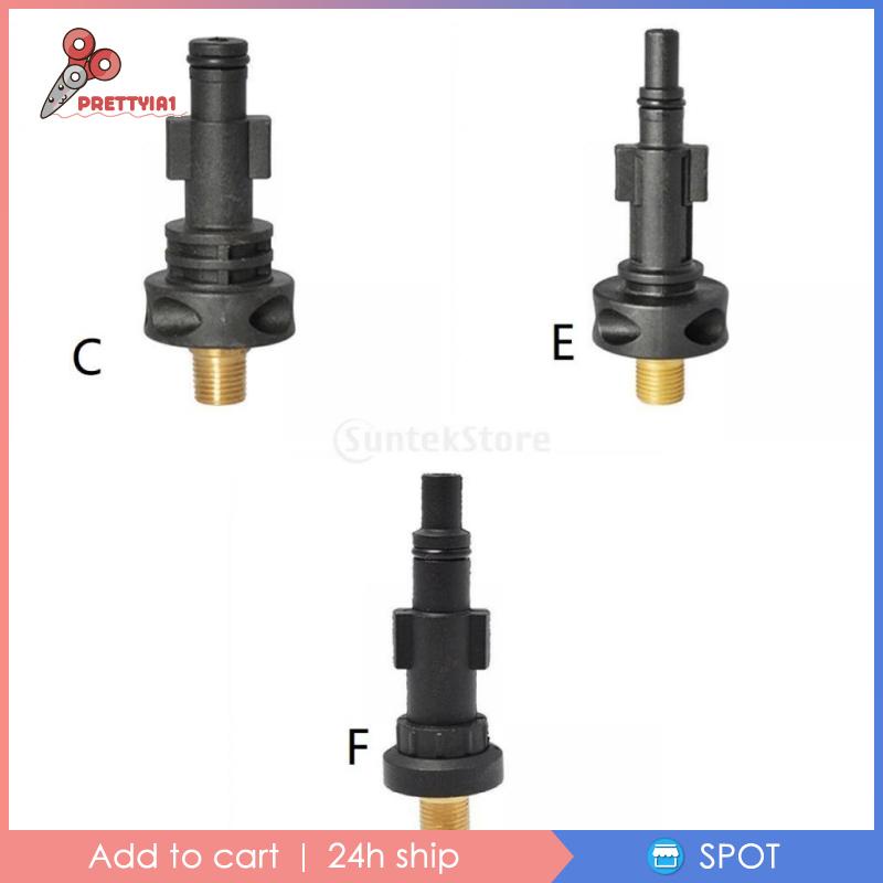[Prettyia1] Set 3 Đầu Nối Vòi Phun Bọt Rửa Áp Suất Cao