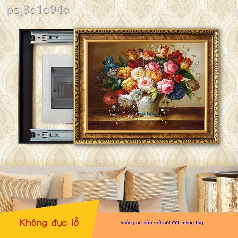 Đồng hồ đo hộp sơn trang trí miễn phí đấm đẩy thủy lực chặn treo tranh phòng khách phòng ăn mục vụ bức tranh tường có th