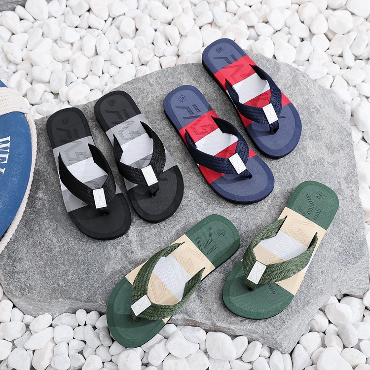 Dép Sandal Quai Ngang Phối Màu Thời Trang Mùa Hè Cho Nam