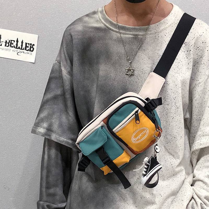 Túi đeo chéo ngực bằng nylon cá tính thời trang phong cách hip hop