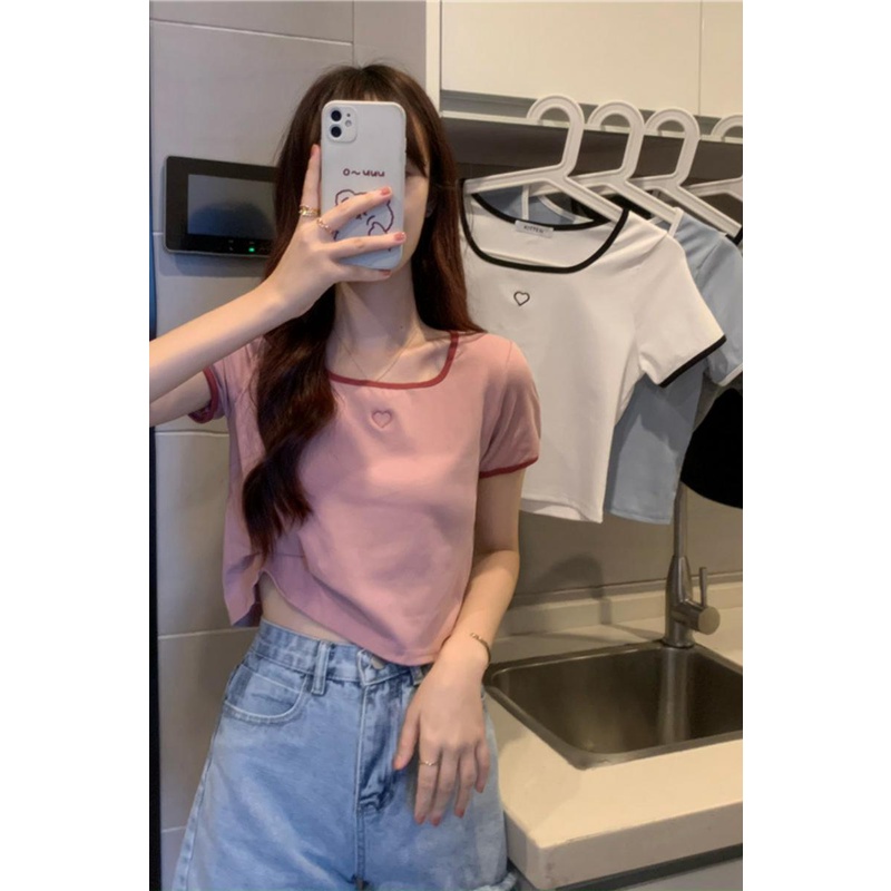 Áo thun NRVP ngắn tay dáng ôm thời trang cho nữ