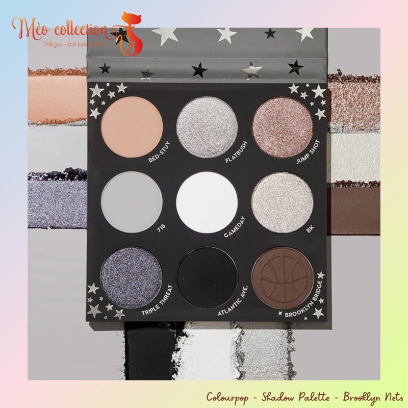 Phấn mắt Colourpop - Brooklyn Nets 9 ô