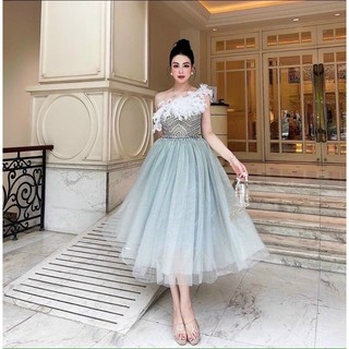ĐẦM XOÈ LỆCH VAI LÔNG KẾT ĐÁ