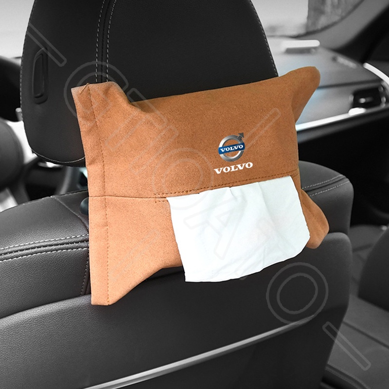 GTIOATO HộP ĐựNg GiấY ĂN Lưng Ghế Xe Hơi TúI Treo Đồ Sau Ghế Ô Tô Hộp Đựng Khăn Giấy Ô Tô HộP ĐựNg GiấY TrêN Xe Ô Tô TúI Treo Sau Ghế Ô Tô Phụ Kiện Xe Hơi Cho Volvo XC60 V90 S60 V60 S90 V50 V40 XC90 XC40