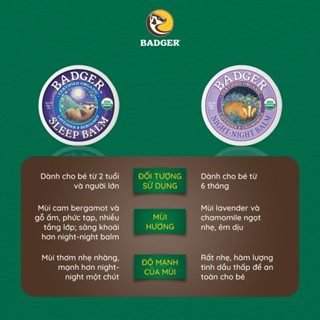 Sáp dầu hữu cơ ngủ ngon badger night night organic balm giúp dễ ngủ an - ảnh sản phẩm 4