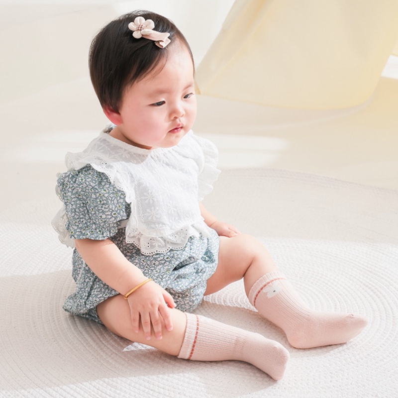 Set 3 Đôi Tất Cotton In Hình Thỏ Dễ Thương Cho Bé S / M / L 6 Tháng-5 Tuổi KokoroCare YSZ-67