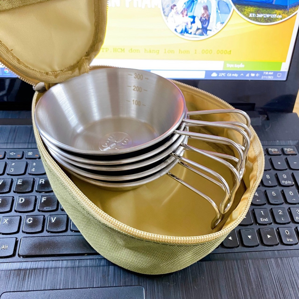 Túi vải Oxford đựng bát chén đi cắm trại dã ngoại ngoài trời 	BB4258 - Billba Camping