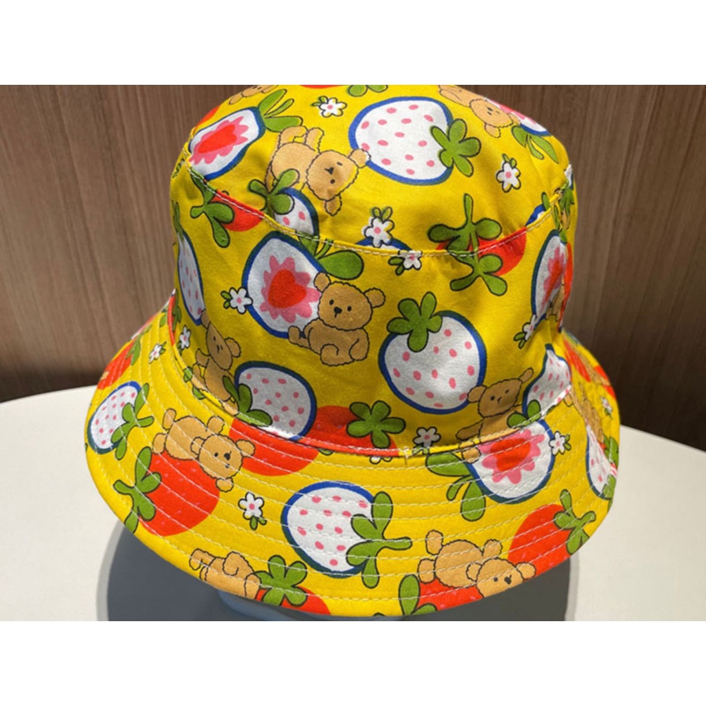 Mũ Tai Bèo Chống Nắng Tia UV Họa Tiết Hoạt Hình Nhiều Màu Sắc Thời Trang Mùa Hè Cho Bé