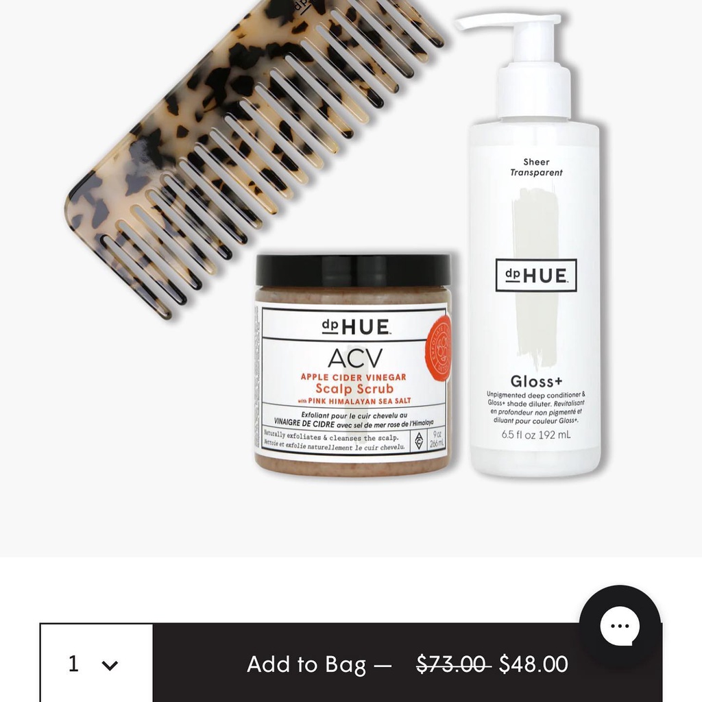 Set dưỡng tóc giấm táo dpHUE Prep and Shine Set: Healthy Hair from Scalp to Ends $73