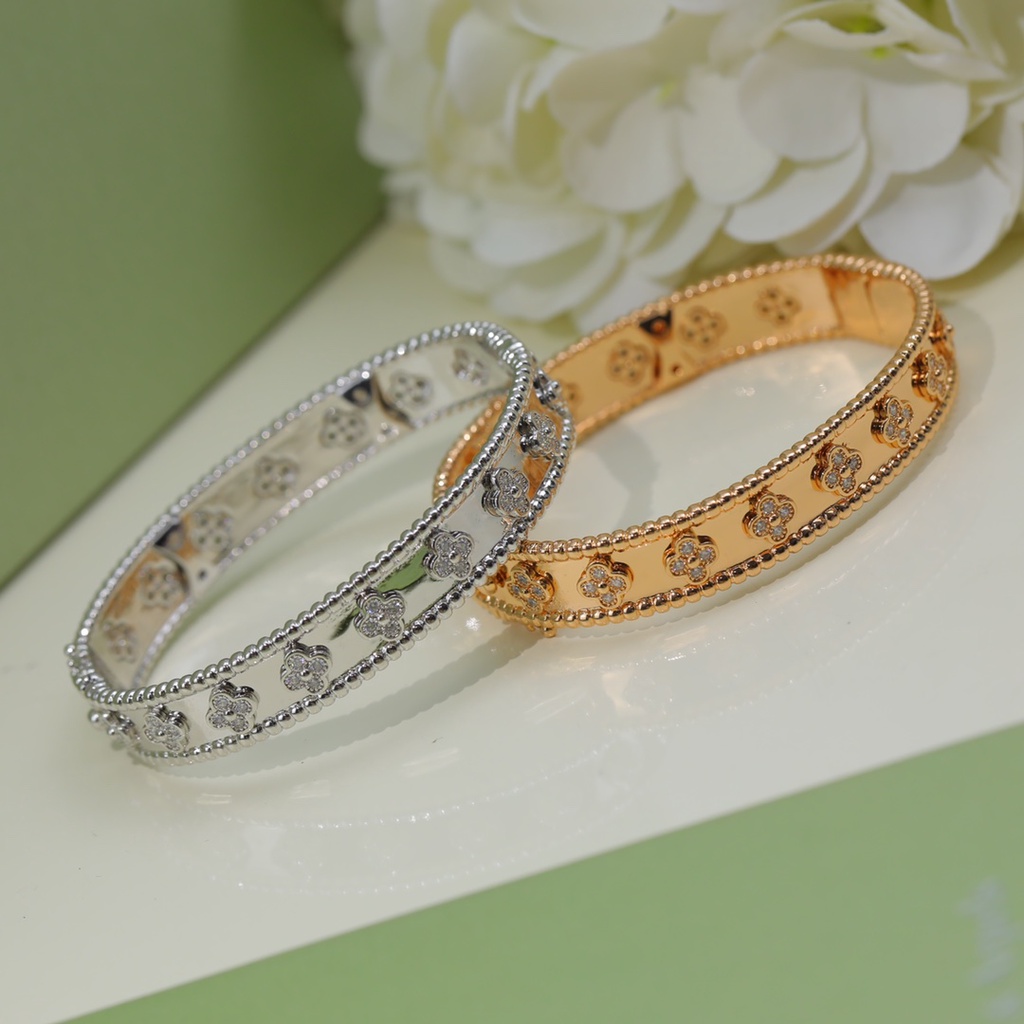 Vòng Tay Mạ Vàng Hồng 18K Đính Kim Cương Nhân Tạo Cho Cặp Đôi
