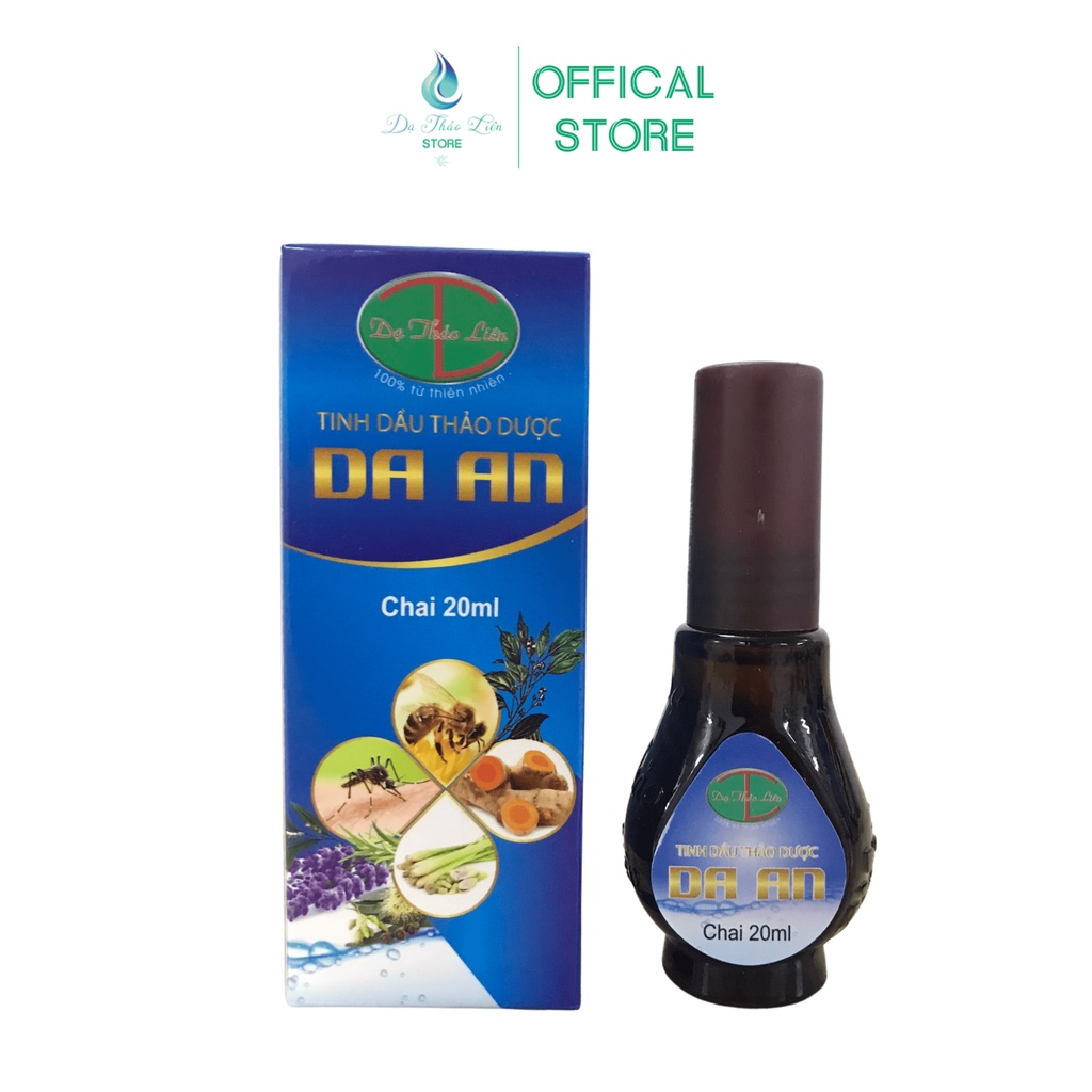 Tinh Dầu Thảo Dược Da An 20ml Dạ Thảo Liên 100% Thảo Dược Thiên Nhiên