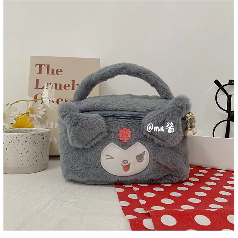 Túi Đựng Mỹ Phẩm Hình Vuông Cỡ Lớn Họa Tiết Ngôi Sao Kirby Dễ Thương