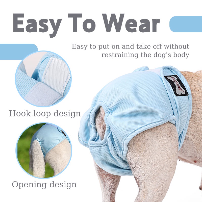 HamshMoc Tã Quần Sooc Sinh Lý Độ Thấm Hút Cao Thoáng Khí Tùy Chỉnh Tiện Dụng Cho Cún Cưng