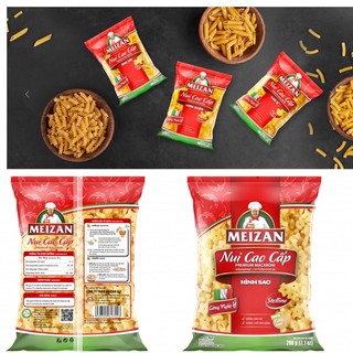 Nui chữ C/ nui ống / nui sao ăn dặm Meizan gói 200g
