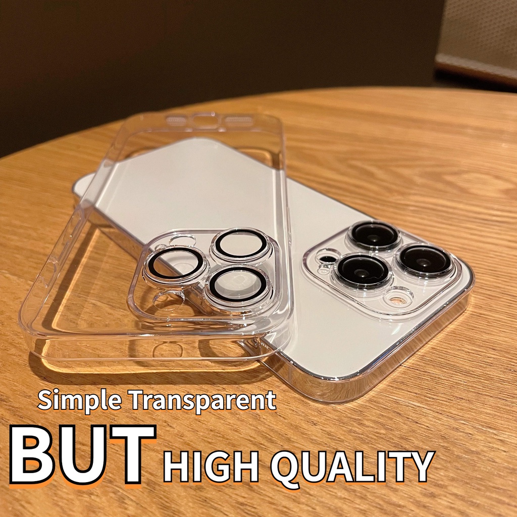 For iphone 14 pro max Ốp Điện Thoại Mỏng Trong Suốt Có Túi Khí Bảo Vệ Camera Chống Sốc Cho for  iPhone 13 Pro max 13 Mini iPhone13 12 11 Pro max