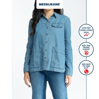 Áo sơ mi jeans nữ dài tay messijeans sjw-673