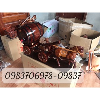 Xe ngựa kéo pháo đơn- trống ngựa kéo trống rượu