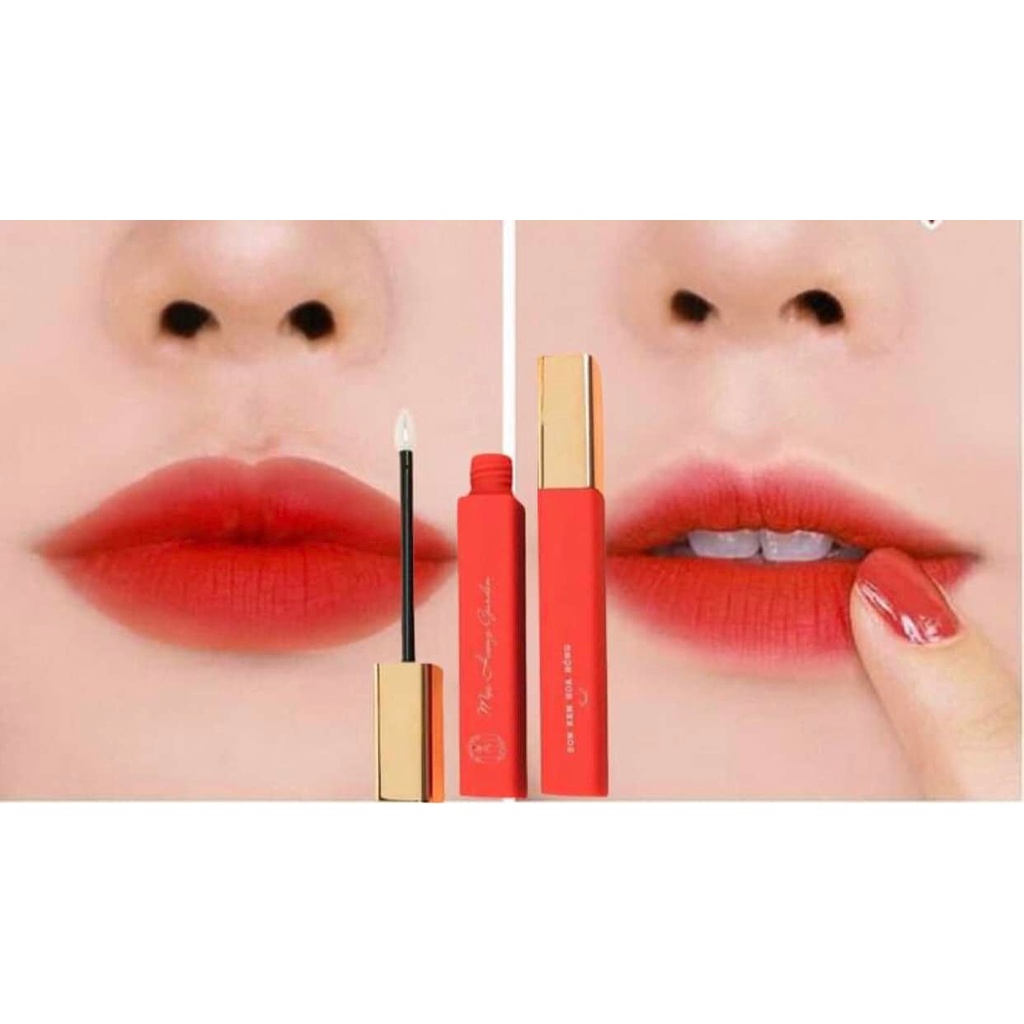 Son kem hoa hồng dưỡng môi mềm mịn không chì THANH MỘC HƯƠNG 5ml