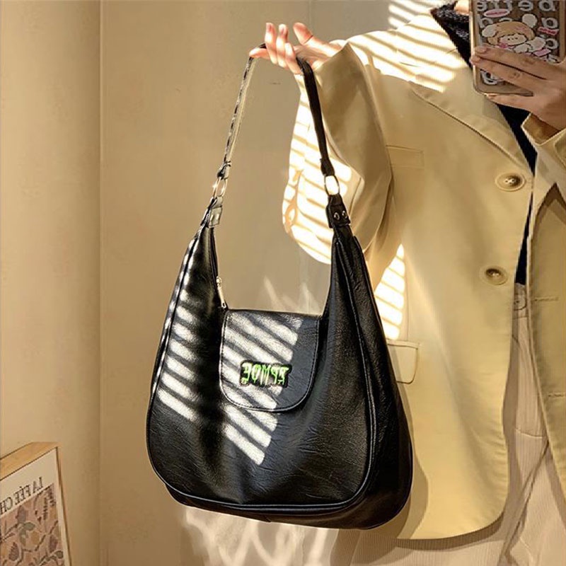 Mischa Túi Xách Da PU Màu Trơn Cỡ Lớn Thời Trang Cho Học Sinh