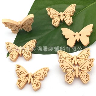 cúc bươm bướm gỗ 4 cánh