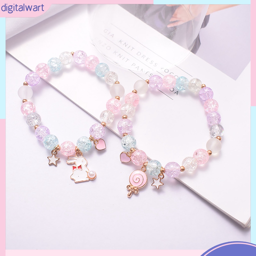 Vòng Tay Chuỗi Hạt Pha Lê Nhân Tạo Co Giãn Chống Rơi Thời Trang Cho Nữ