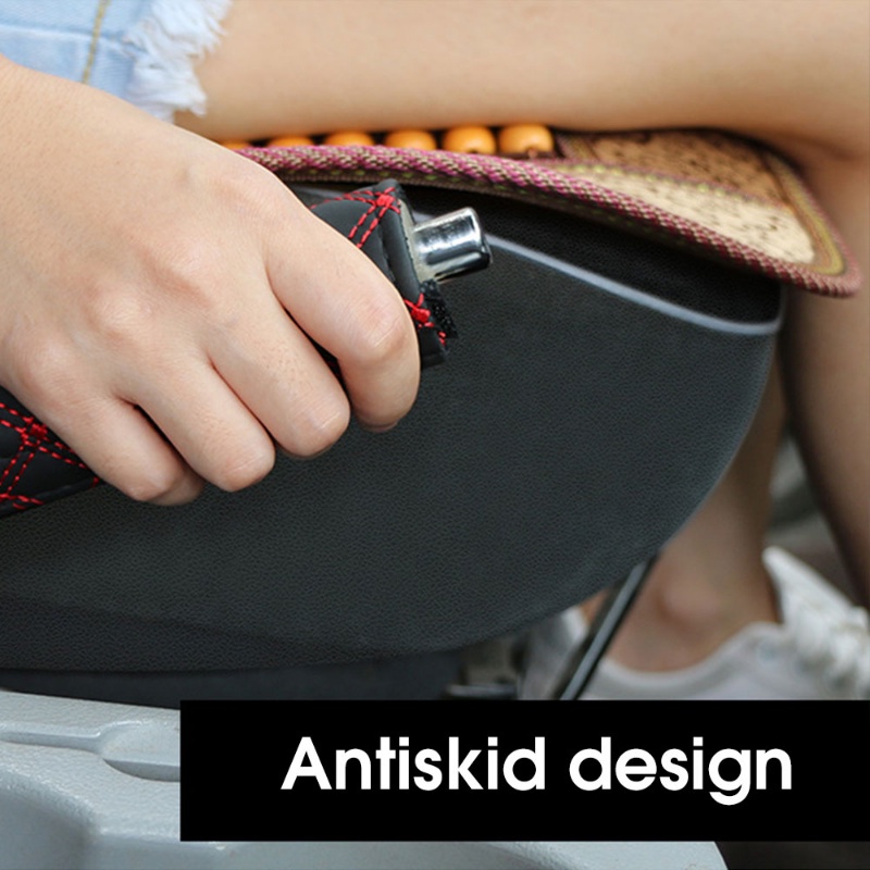 Set 2 Bọc Tay Nắm Cần Số Xe Hơi Giả Da Thêu Họa Tiết