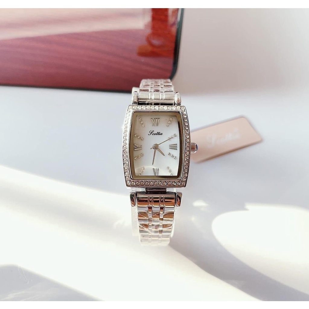 Đồng hồ nữ Scottie 24mm đính đá viền sang trọng Mai Luxury Watch SC9308