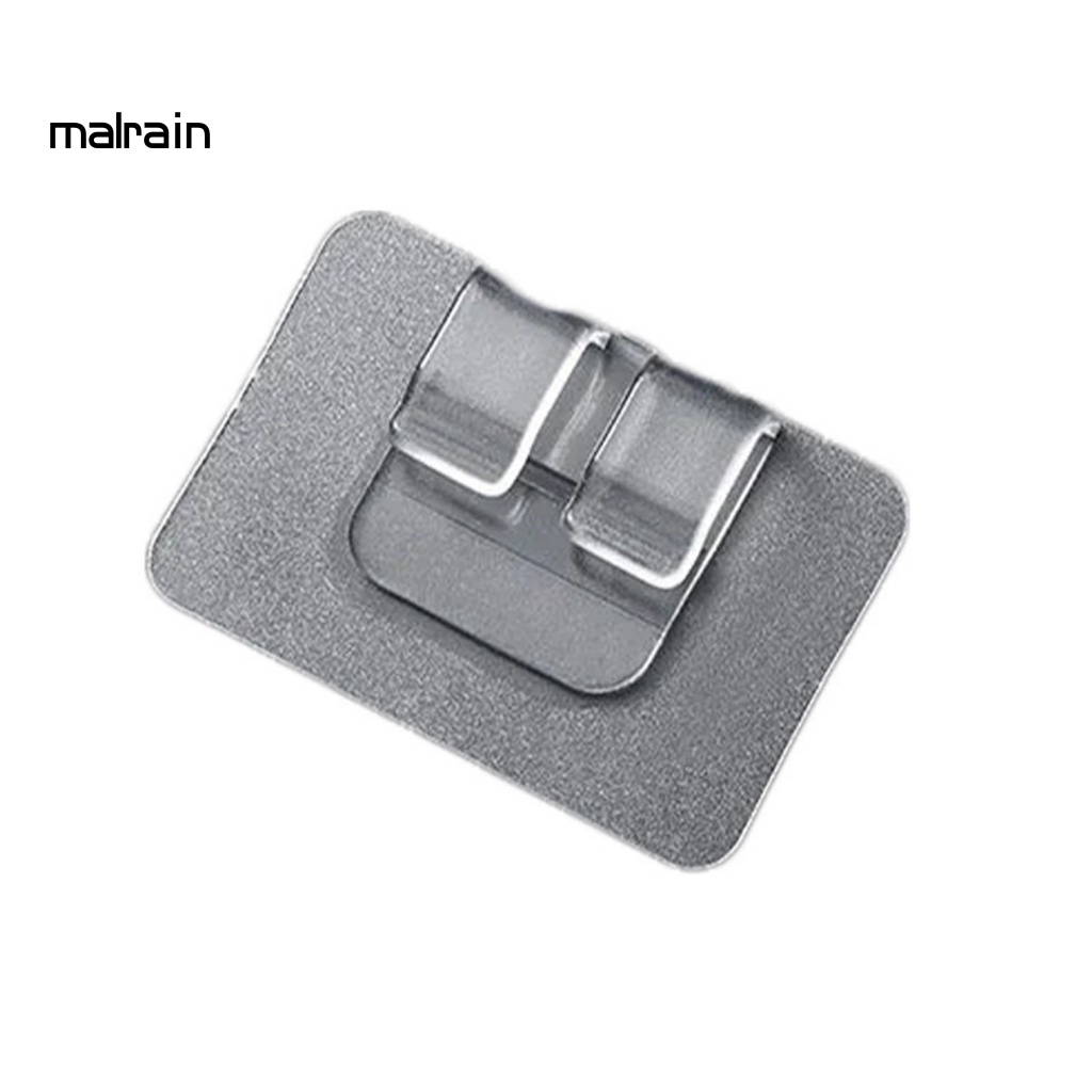 Set 1 / 10 Móc Kẹp Thảm Lót Sàn Xe Hơi Trong Suốt Tự Dính