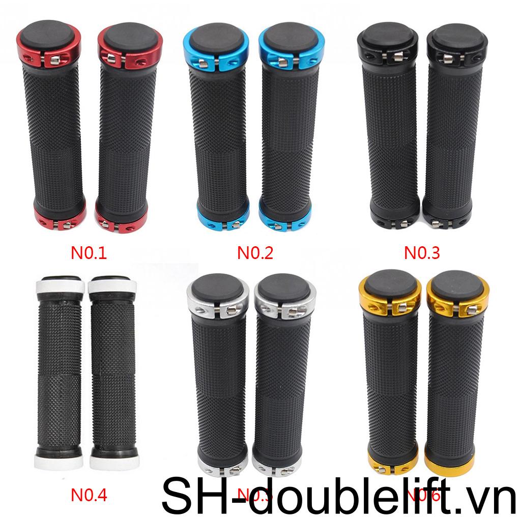 1 Cặp Tay Nắm Xe Đạp Hấp Thụ Sốc Có Khóa Cài Có Thể Tháo Rời