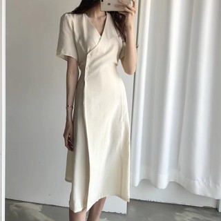 [Order] Đầm vạt chéo thanh lịch 2 màu