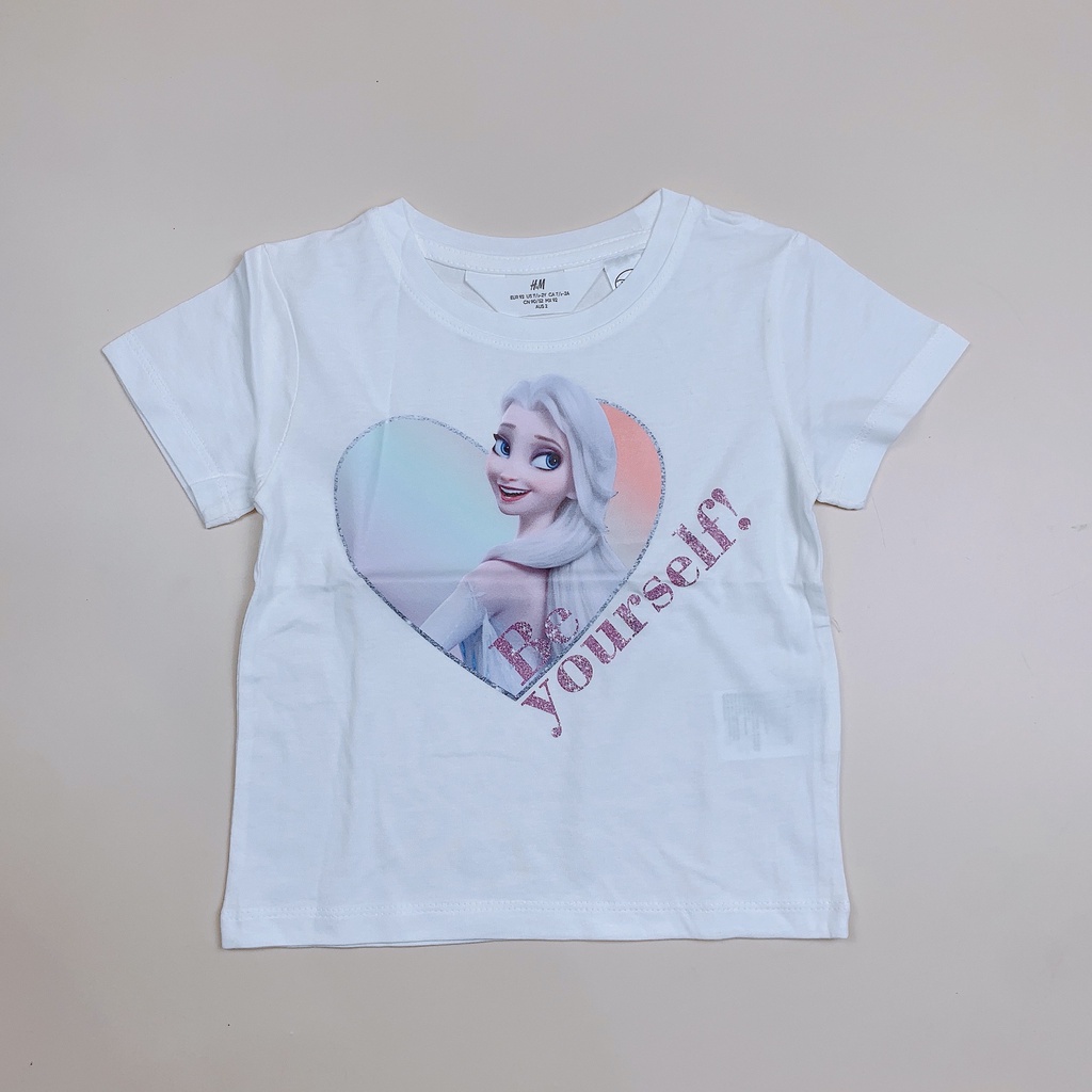 Áo cotton HM hoạt hình nhiều mẫu BG size 2-10y - Bảng màu 1