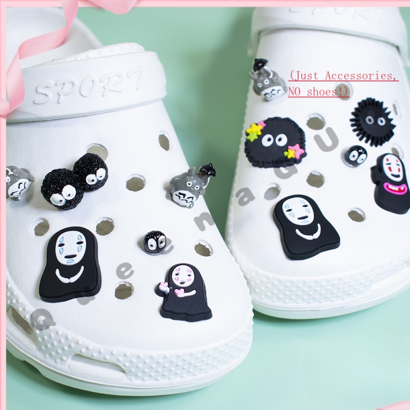 Bộ 6/12 Miếng sticker dép crocs( KHÔNG KÈM DÉP )Jibbitz, charm gắn sục/Nhãn Dán Dép Quai Chéo Dễ Thương DIY