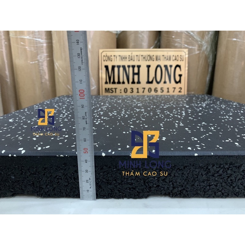 Gạch cao su EPDM dày 4,5cm - Gạch cao su Minh Long